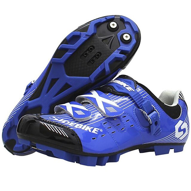  SIDEBIKE Adulto Sapatos para Ciclismo Tênis para Mountain Bike Almofadado Ciclismo / Moto Azul / Branco Sapatos para Ciclismo / Malha Respirável