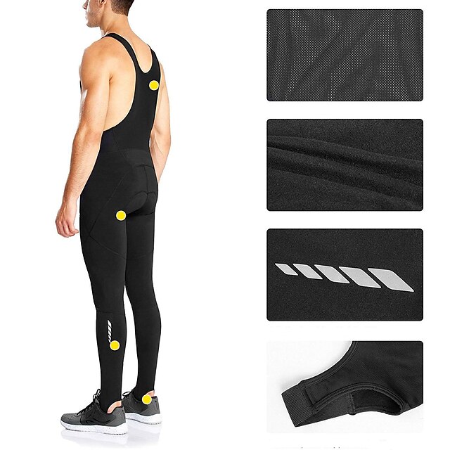 Men's Cycling Bib Tights Bike Pants Bib Tights Form Fit Mountain Bike