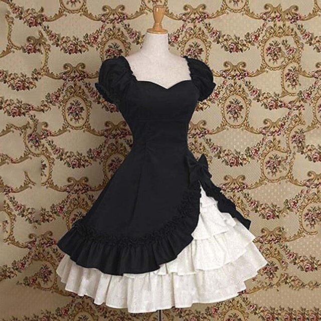 Toys & Hobbies Cosplay & Costumes | Maid Costume Adults Womens Cosplay Retro Medieval Vacation Dress Dress Cosplay Costume For P