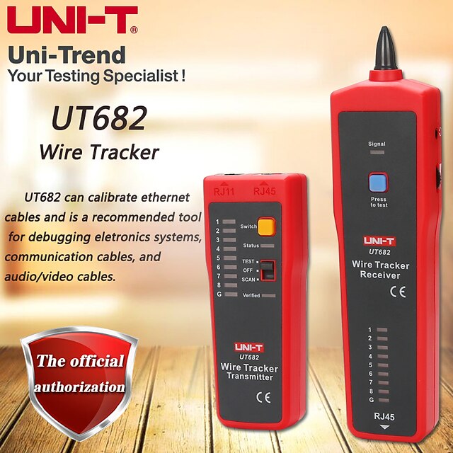  uni t ut682 síťový kabel lan tracker telefonní drát napájecí kabel tester drátová linka hledač síťový nástroj pro údržbu sítě