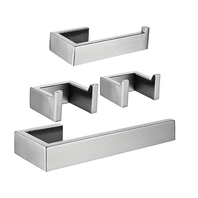  toalettpapirholder / håndklebar / baderomsutstyr kreativ / ny design morsom&amp; finurlig / moderne metall / rustfritt stål / rustfritt stål + en abs abs 4stk - veggmontert baderom