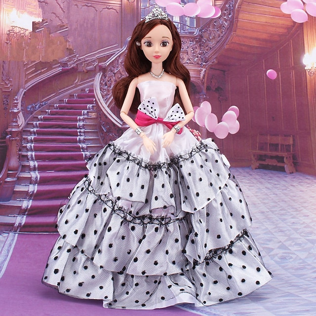 Vestido de boneca Festa / Noite Para Barbie Renda Organza Vestido Para Menina de Boneca de Brinquedo / Infantil