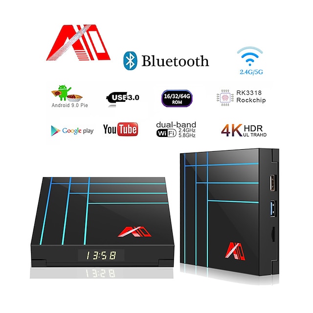  a10 caixa de tv inteligente 4 gb 32 gb rk3318 quad core iptv caixa de tv android youtube 4 k hdr media player google play