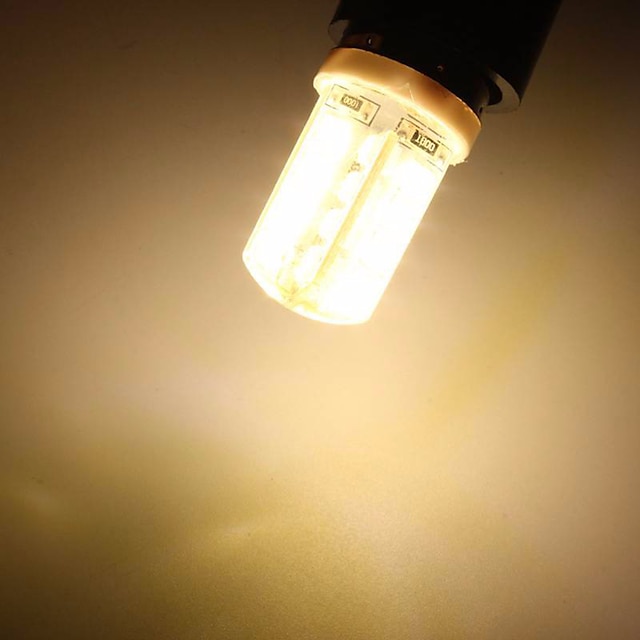  6stk 5 w 48led g4 3014smd silikagel maislys led bi-pin-lys led kreativ fest dekorative krystall lysekrone lysskilde energisparende lyspærer varm hvit hvit ac / dc12 v