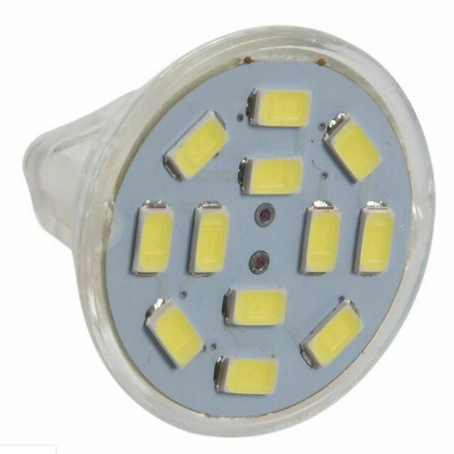  3 W LED-spotlampen 250 lm GU4 (MR11) MR11 12 LED-kralen SMD 5730 Warm wit Koel wit 12 V / 10 stuks