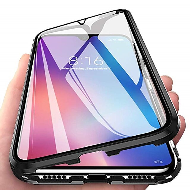  Magnetic Double Sided Case For Xiaomi Xiaomi Mi 8 / Xiaomi Mi 9 / Xiaomi Mi 9 SE Magnetic Full Body Cases Transparent Tempered Glass