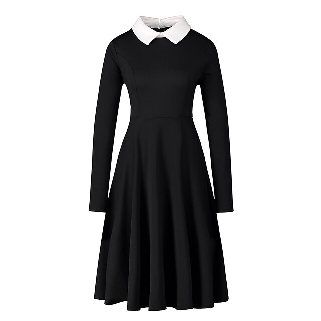  Audrey Hepburn Sukienki Retro / Vintage Lata 50. Mała czarna sukienka sukienka na wakacje Sukienka Bal maskowy Rockabilly Sukienka na studniówkę Damskie Kostium Czarny Postarzane Cosplay Impreza