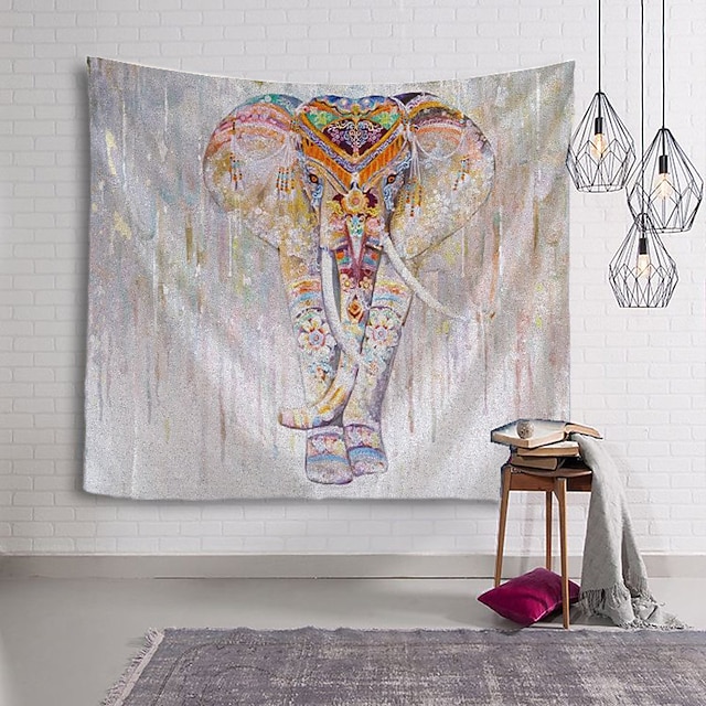  Mandala bohème tapisserie murale art décor couverture rideau suspendu maison chambre salon dortoir décoration boho hippie éléphant indien