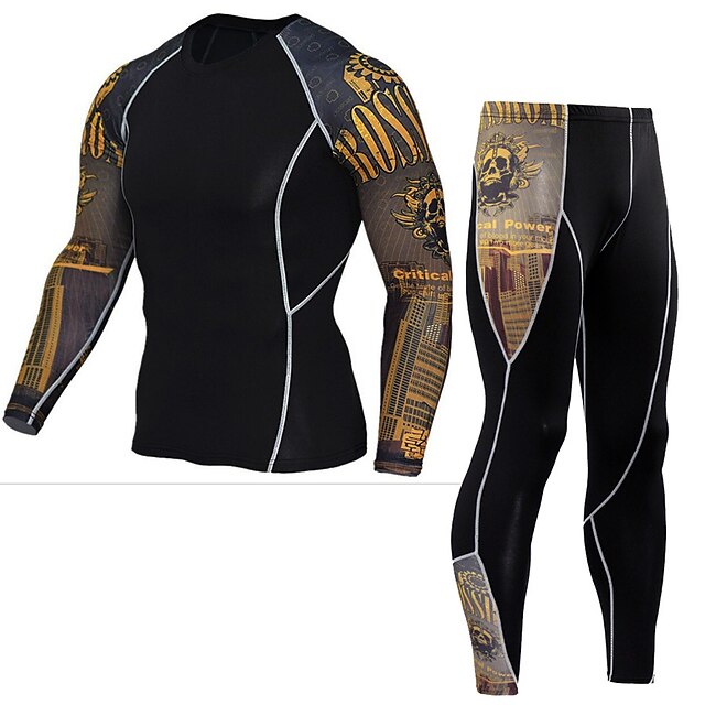 Sports & Outdoors Running, Jogging & Walking | JACK CORDEE Mens 2 Piece Activewear Set Workout Outfits Compression Suit Athletic