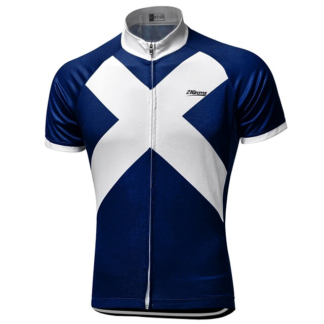 Men's Cycling Jersey Short Sleeve Bike Jersey Top with 3 Rear Pockets