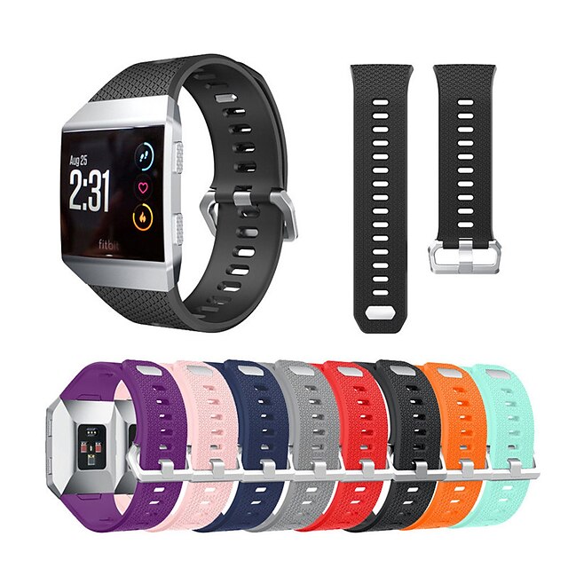  Watch Band For Fitbit ionic Fitbit Sport Band / Classic Buckle Silicone Wrist Strap