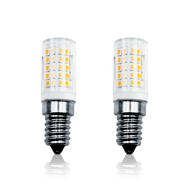 Lights & Lighting Light Bulbs | 2pcs 6 W LED Corn Lights 700 lm E14 T 64 LED Beads SMD 2835 Dimmable Warm White White 110-130 V 