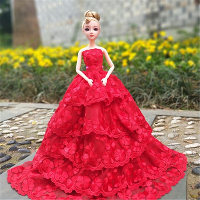  Doll Dress Party / Evening Lace Tulle Lace Organza Handmade Toy for Girl's Birthday Gifts  / Kids