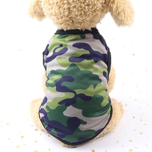  Kat Hond Hoodies Puppy kleding camouflage Hondenkleding Puppy kleding Hondenoutfits Ademend Rood Groen Kostuum voor Girl and Boy Dog Katoen XS S M L
