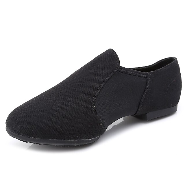  Női Jazz cipők Vászon Lapostalpú Lapos Dance Shoes Fekete