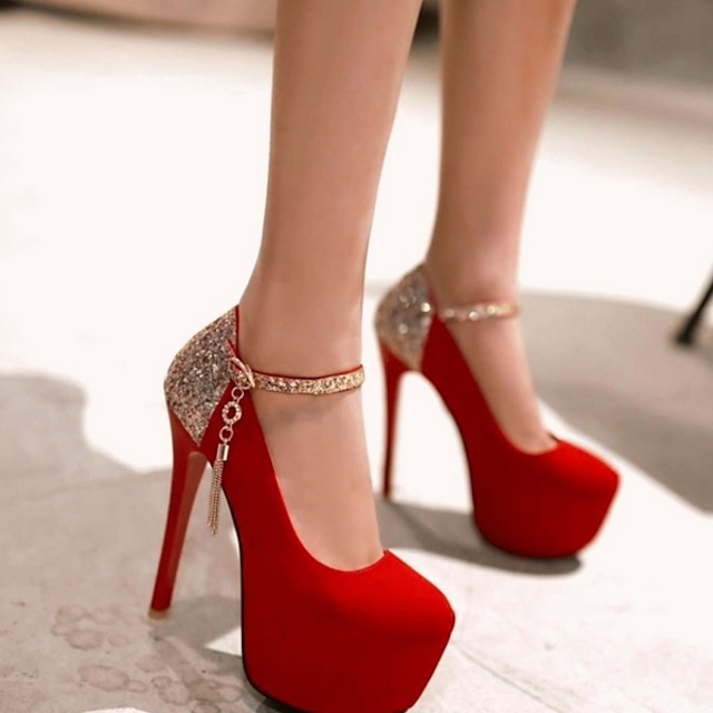 jeweled platform heels