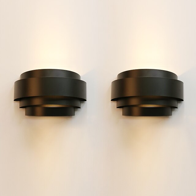  2 pz 25 cm applique da parete led lampada da parete design ad arco contemporaneo si applica al soggiorno/camera da letto 110-120/220-240 v 60 w
