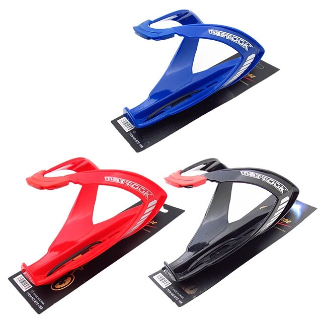  Bike Water Bottle Cage Outdoor For Cycling Bicycle Triathlon BMX Fixed Gear Bike PC Black Red Blue 1 pcs