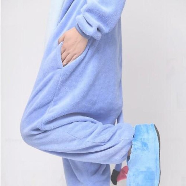 Toys & Hobbies Cosplay & Costumes | Kigurumi Kigurumi Pajamas Shark Animal Onesie Pajamas Coral fleece Yellow / Ink Blue / Blue 