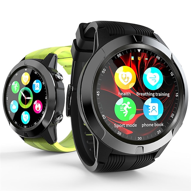  LOKMAT TK04 Smart Watch Smart Watch Phone 4G LTE Bluetooth Skridtæller Sleeptracker Stillesiddende påmindelse Kompatibel med Android iOS Mænd Kvinder Handsfree opkald Kamerakontrol Anti-tabt IPX-7