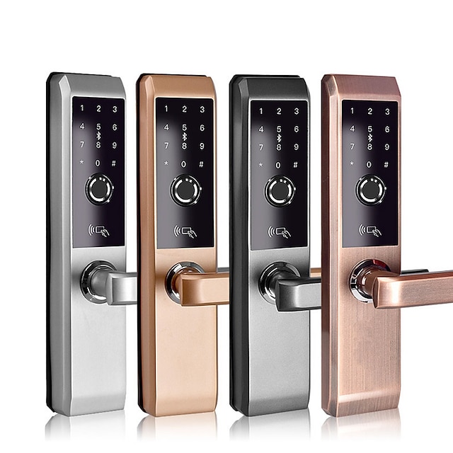  Factory OEM A2s Zinc Alloy / Aluminium alloy lock / Fingerprint Lock / Intelligent Lock Smart Home Security Android System Fingerprint unlocking / Password unlocking / Bluetooth unlocking Home