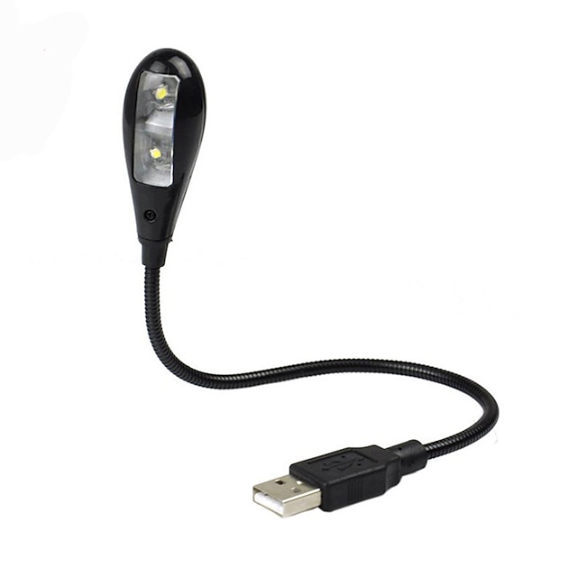  Книжный светильник аварийный творческий портативный гибкий гусиная шея с USB-портом USB-питание яркий свет 1 шт.