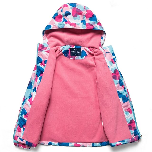Girls' Jacket & Coat Print Basic Polyester Kids 3D Printed Graphic 2023 ...