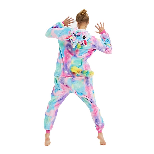 Toys & Hobbies Cosplay & Costumes | Adults Kigurumi Pajamas Unicorn Flying Horse Onesie Pajamas Flannelette Yellow+Blue Cosplay 