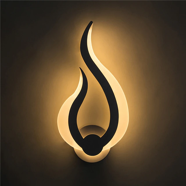 Lightinthebox 1-Light 31cm LED Wall Lamps Fire Shape Design Wall ...