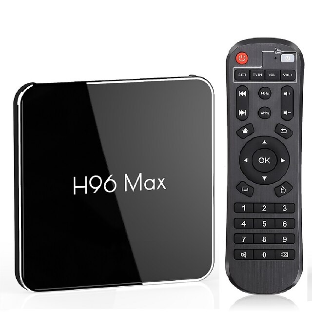  h96 max x2 tv-kasse android 9.0 4 gb ram 64 gb rom amlogic s905x2 1080p h.265 4k google butik medieafspiller netflix YouTube h96max 2g16g smart android 8.1 usb3.0 dobbelt wifi set top box