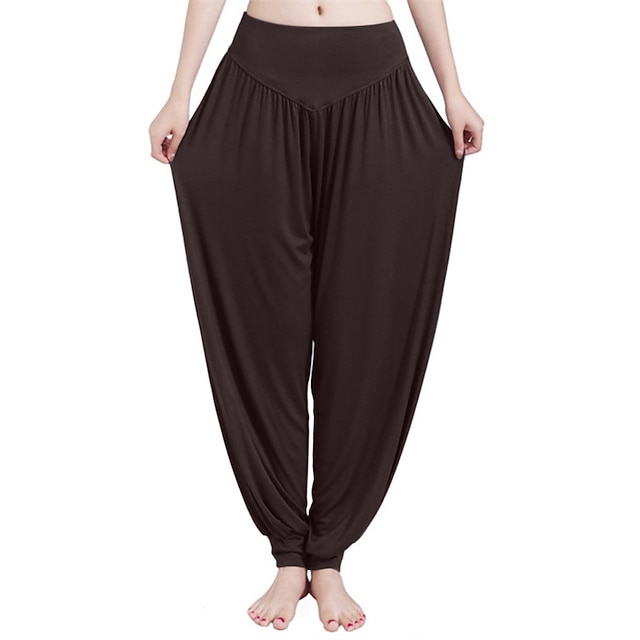 Pantalon Yoga Femme Grande Taille - Coton Doux, élastique, Jambes Larges, Taille Haute - Idéal Sport, Danse, Quotidien - 9