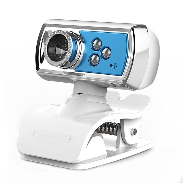  webcam usb haute définition 480p caméra web cam 360 degrés micro clip-on pour skype ordinateur pc ordinateur portable caméra