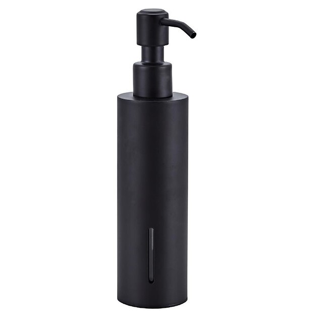  Matte Black Shampoo Soap Dispenser Contemporary Bottle Pump for Shower Household 1pc