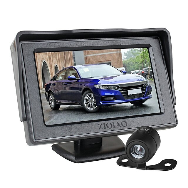  Ziqiao 4,3-дюймовый складной автомобильный монитор TFT ЖК-дисплей камеры обратная камера парковочная система для автомобильных мониторов заднего вида NTSC Pal