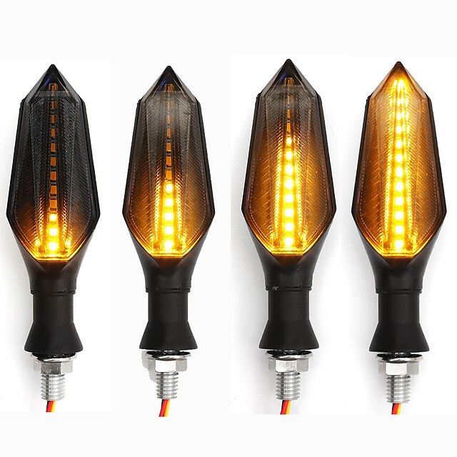  1 יח אופנוע LED תאורת איתות נורות תאורה עבור אופנועים כל השנים