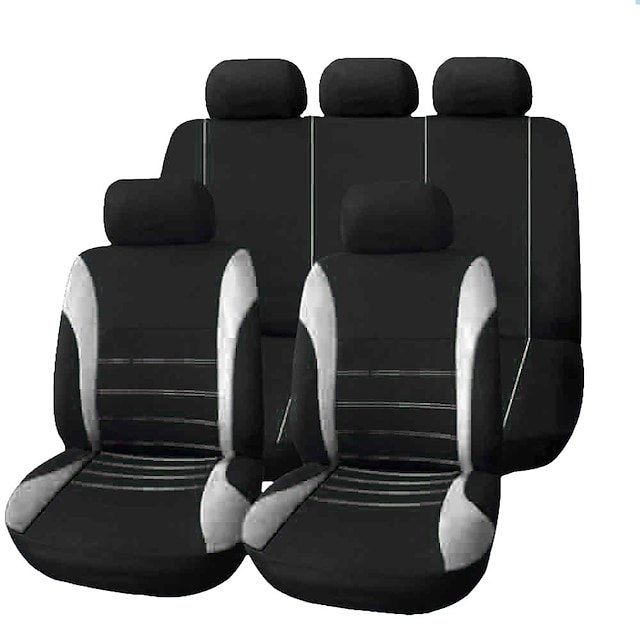  9 unids / set cubierta de asiento de coche cómodo asiento a prueba de polvo protector de tela de arte proteger cojín asientos de coche estilo de coche interior de automóvil automóviles cubierta de alm