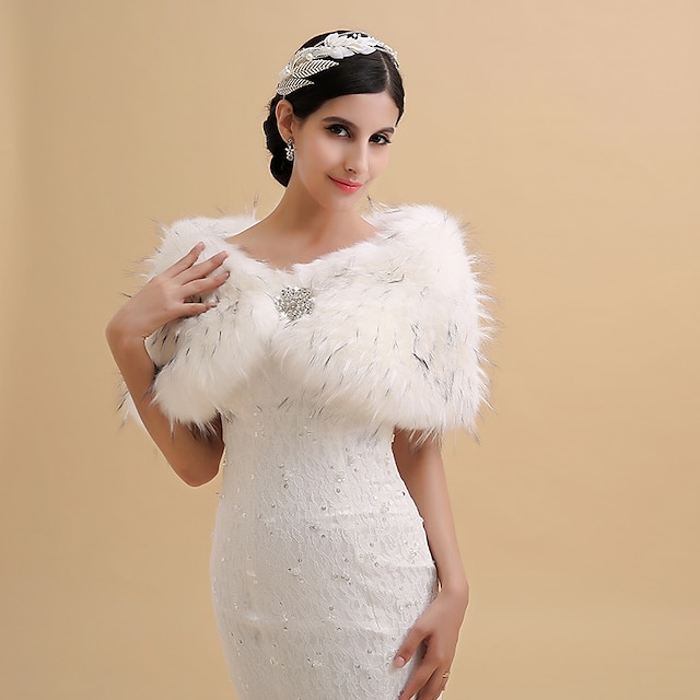 Sleeveless Capelets Faux Fur Wedding / Party / Evening Women's Wrap ...