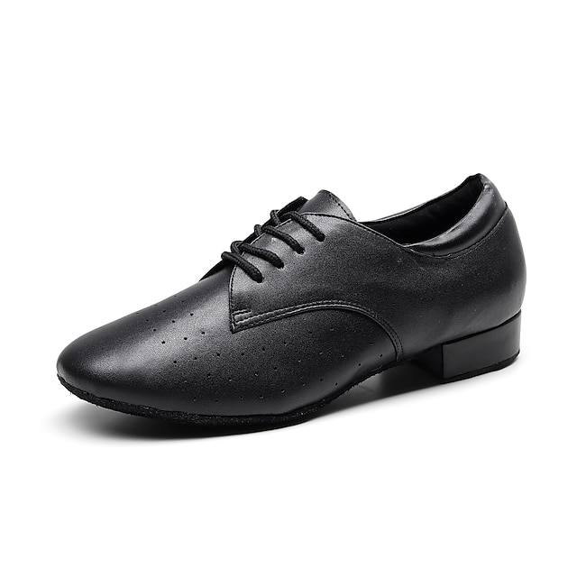  Bărbați Pantofi Moderni Călcâi Grosime călcâială Negru Dantelat / Antrenament