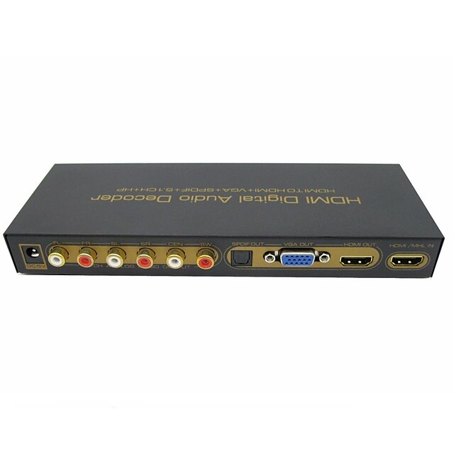  HDMI to HDMI VGA SPDIF 5.1ch RCA Digital Multi-Channel Audio Decoders HDMI Digital Audio Decoder