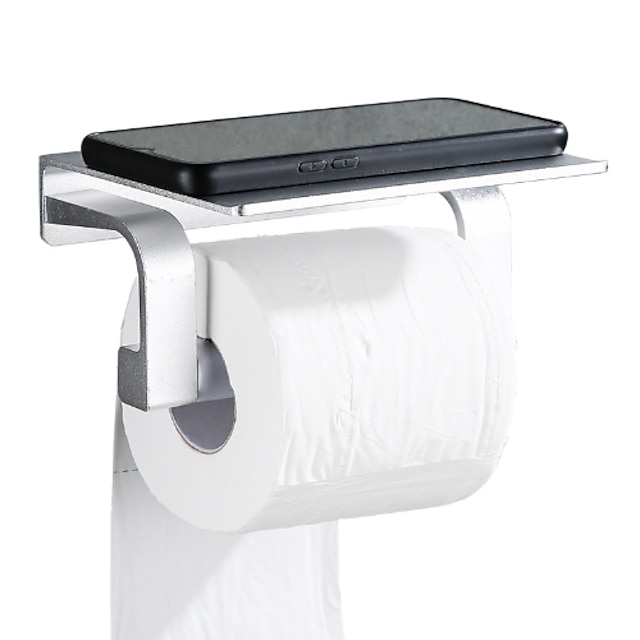  toalettpapirholder ny design / kul moderne aluminium / rustfritt stål 1pc veggmontert
