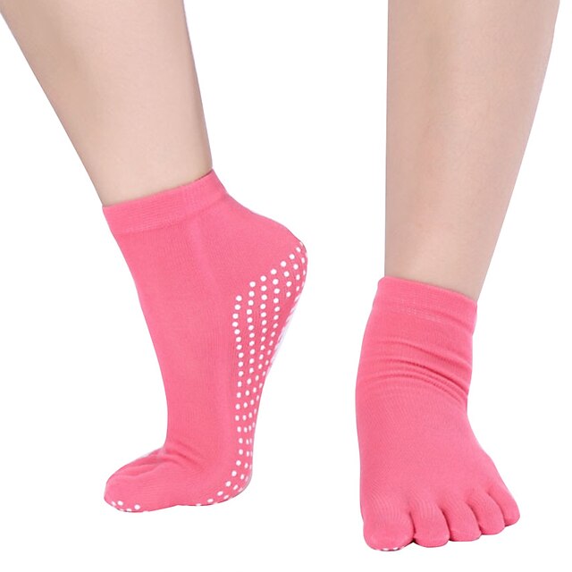 Yoga Socks Grip Yoga Socks Five Toe Socks 1 Pair Women's Socks Anti
