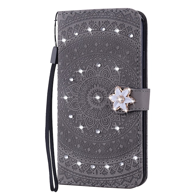  Phone Case For Huawei P30 / P30 Pro P20 P20 Pro Wallet Case Embossed Pattern Magnetic Flip Glitter Shine PU Leather