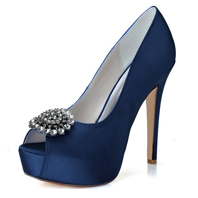 Dames bruiloft Schoenen Glitter Crystal lovertjes juwelen Naaldhak Peep Toe  Klassiek Bruiloft Feesten \u0026 Uitgaan Wandelen Satijn Strass Effen Zomer Wit  Zwart Paars 7711171 2021 – $58.99