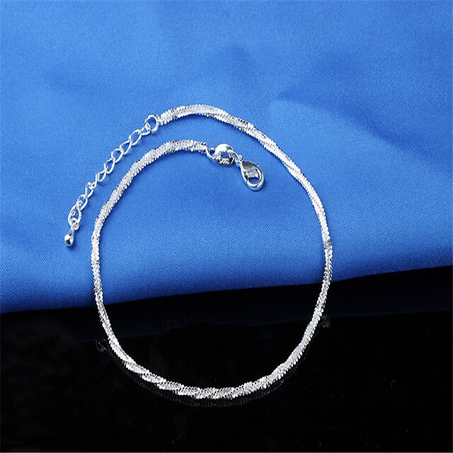 Shoes & Bags Fashion Accessories | Womens Ankle Bracelet Anklet Jewelry Silver For Gift Daily - PK46512