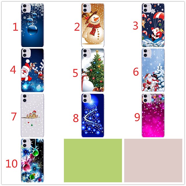  Case Kompatibilitás Apple iPhone 12 / iPhone 12 Mini / iPhone 12 Pro Max Minta Fekete tok Karácsony TPU