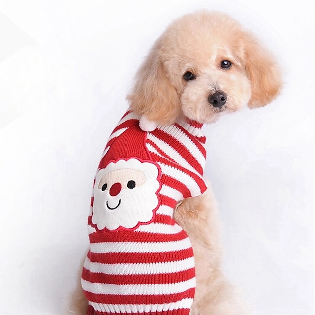  Dog Sweatshirt Reindeer Christmas Winter Dog Clothes Puppy Clothes Dog Outfits Red Costume for Girl and Boy Dog Terylene XS S M L XL