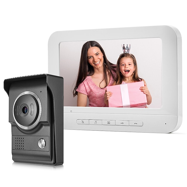  XINSILU XSL-V70M 7 inch Wired Camera Door Bell Hands-free 800480 Pixel One to One Video Doorphone Smart Home Decroration