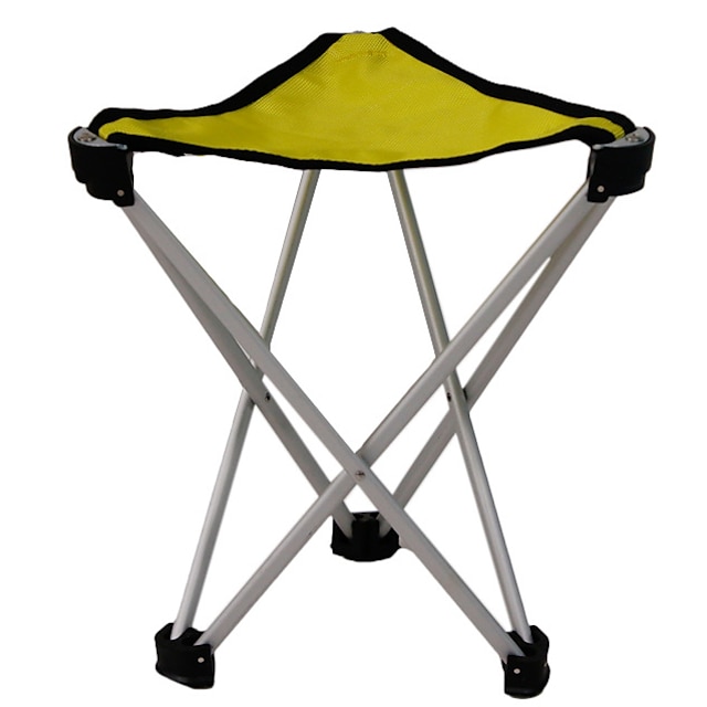  Camping Stool Tri-Leg Stool Anti-Slip Portable Foldable Comfortable Aluminum Alloy Oxford for 1 person Camping Camping / Hiking / Caving Traveling Picnic Autumn / Fall Winter Yellow Blue Orange Gold