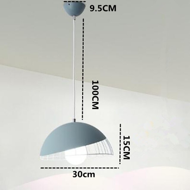 Lights & Lighting Pendant Lights | 15 cm Single Design Pendant Light Metal Novelty Painted Finishes Modern 220-240V - EE93083