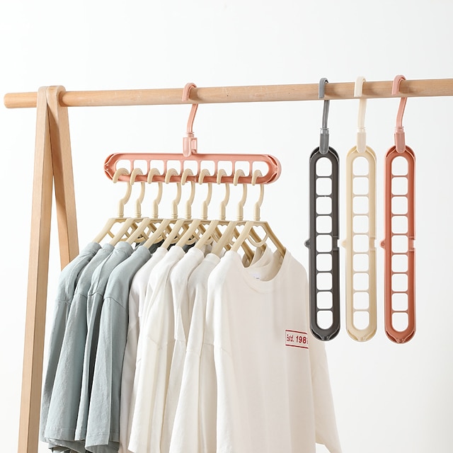 Home & Garden Home Decor | 2pcs Clothes Coat Hanger Organizer Multi-port Support Drying Racks Plastic Scarf Cabide Storage Rack 